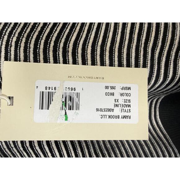 NWT Ramy Brook Madeline Sweater Tank Black & Cream XS - Picture 7 of 7